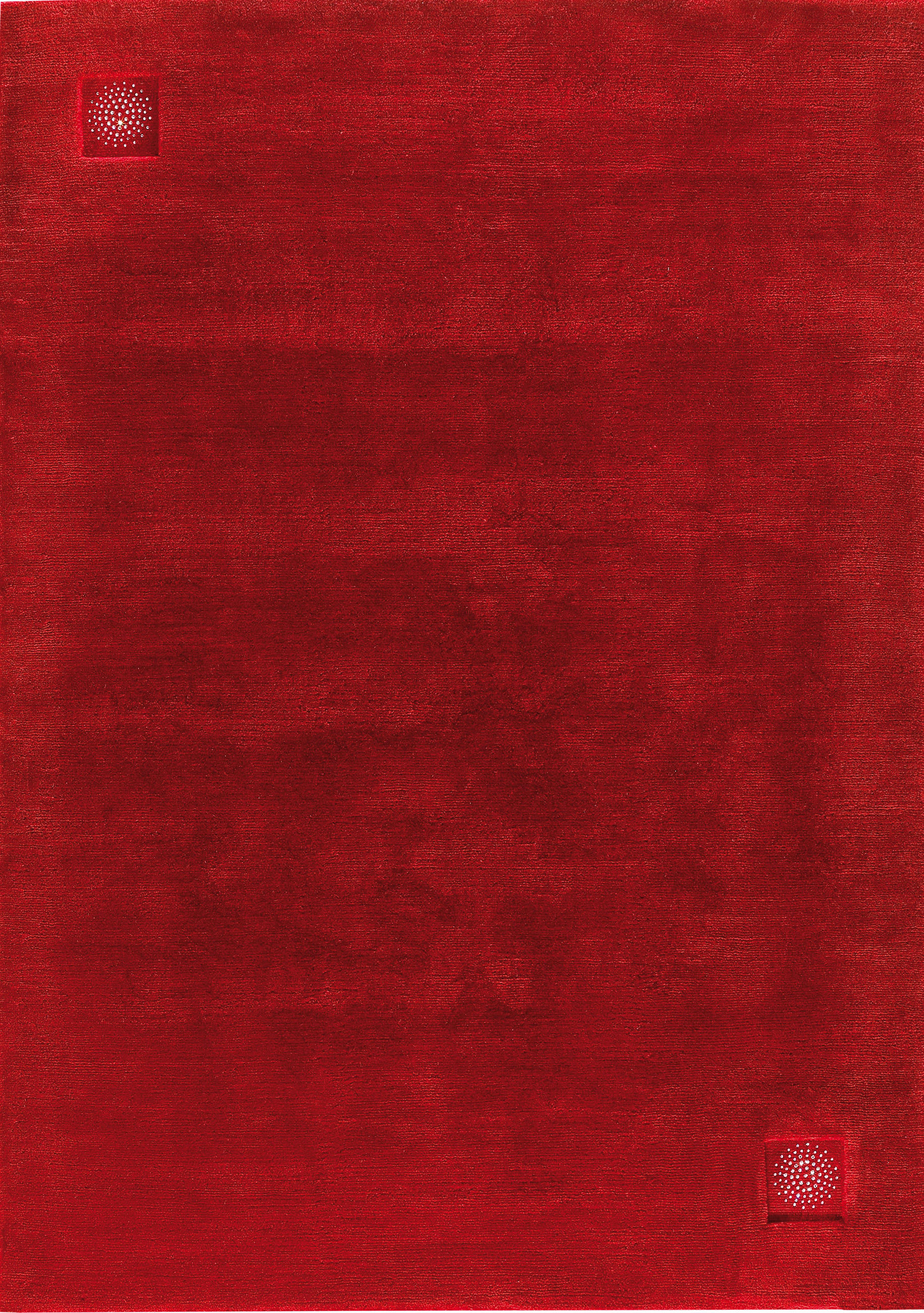 Linea Natura Wollteppich Princess Svarowski Rot 170x240 cm