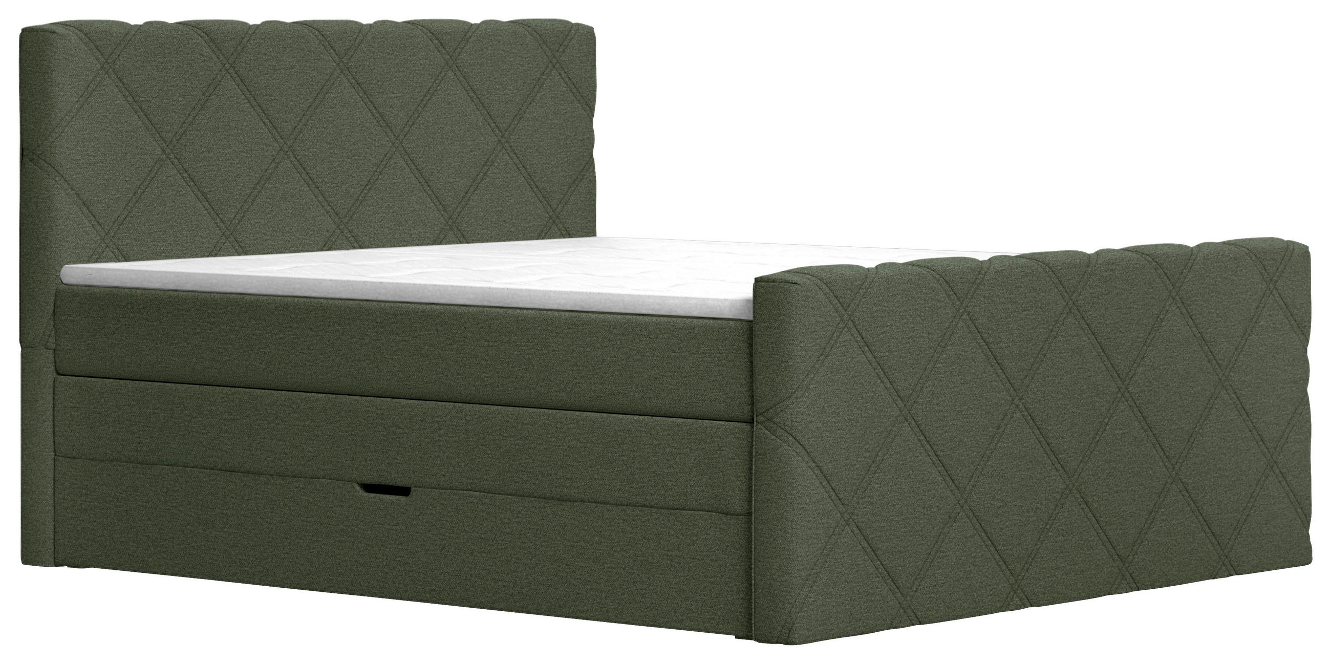 Esposa Boxspringbett Dunkelgrün 180x200 cm