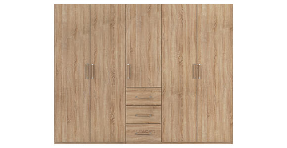 DREHTÜRENSCHRANK  in Sonoma Eiche  - Sonoma Eiche, Design, Holzwerkstoff/Kunststoff (251/197/60cm) - Novel