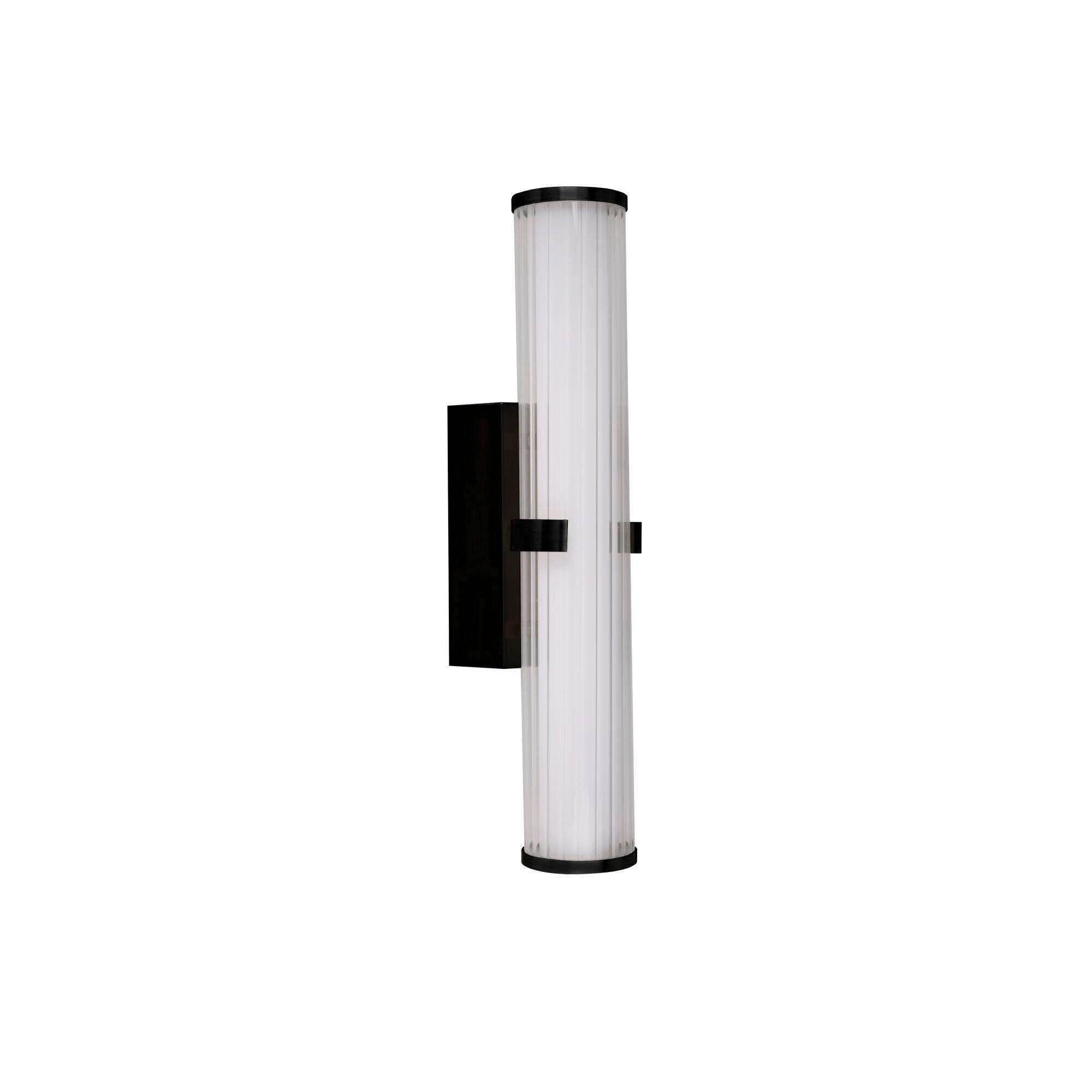 BADEZIMMER-WANDLEUCHTE CLAMP 8.5/43 cm   - Weiß, Basics, Glas/Metall (8.5/43cm)