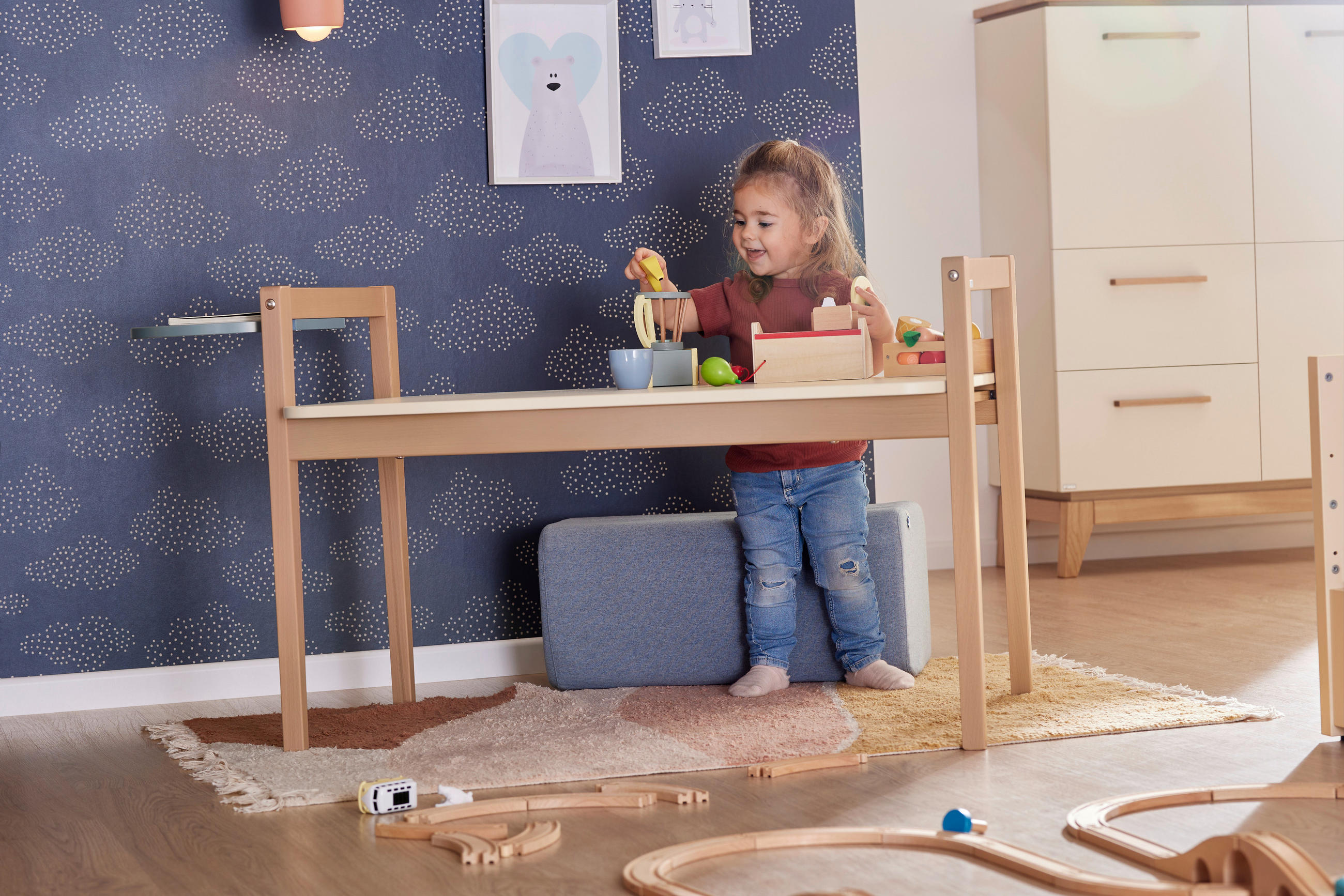 TISCHPLATTE in Holzwerkstoff 93,20/1,60/61,00 cm   - Beige, Basics, Holzwerkstoff (93,20/1,60/61,00cm) - Paidi