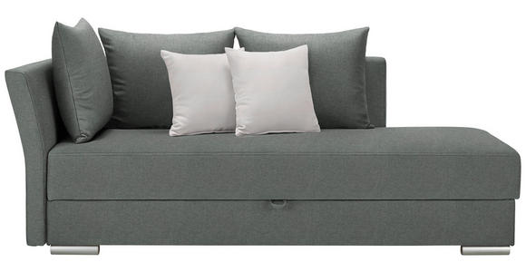 LIEGE in Webstoff Mintgrün - Chromfarben/Graphitfarben, Design, Kunststoff/Textil (220/93/100cm) - Xora