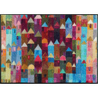 FUSSMATTE 60/85 cm Manhattan  - Lila, Trend, Kunststoff/Textil (60/85cm) - wash+dry