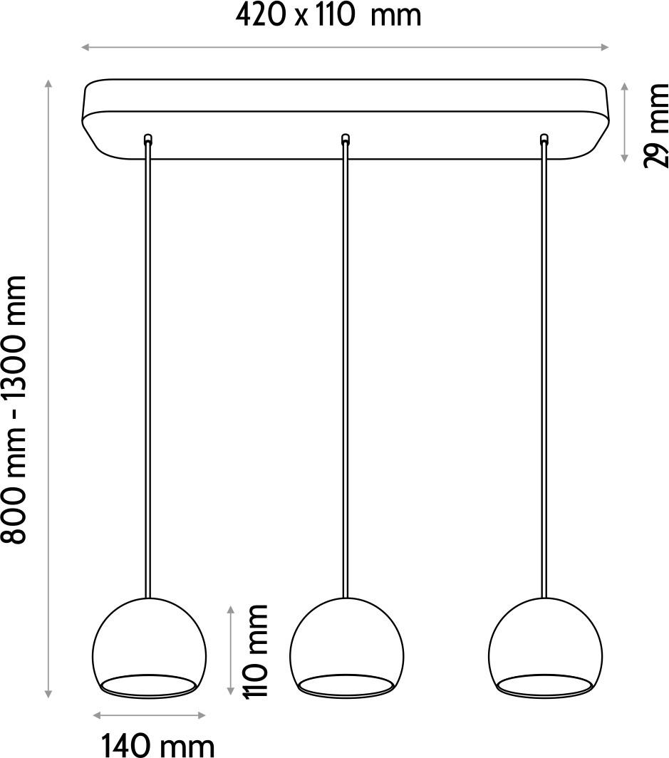 HÄNGELEUCHTE 42/2,9/90 cm  - Grau, Design, Holz (42/2,9/90cm)