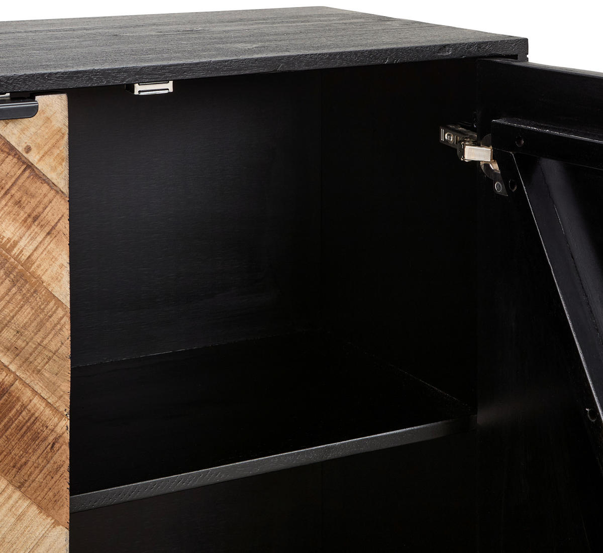 KOMMODE  in 90/90/40 cm  - Schwarz/Akaziefarben, Design, Holz/Holzwerkstoff (90/90/40cm) - MID.YOU