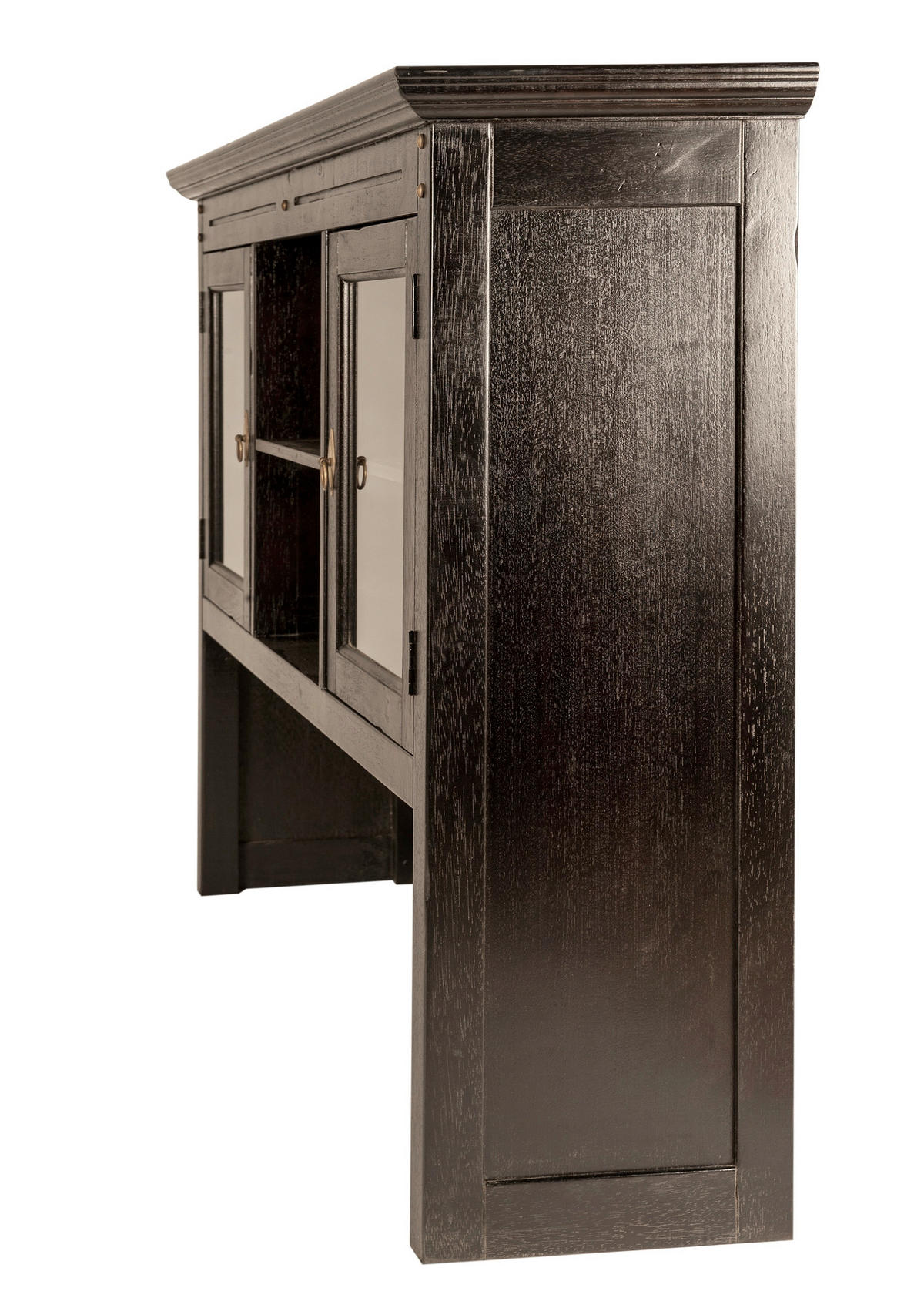 BUFFETAUFSATZ 148/110/34 cm  in  - Schwarzbraun/Messingfarben, Design, Holz/Metall (148/110/34cm) - MID.YOU