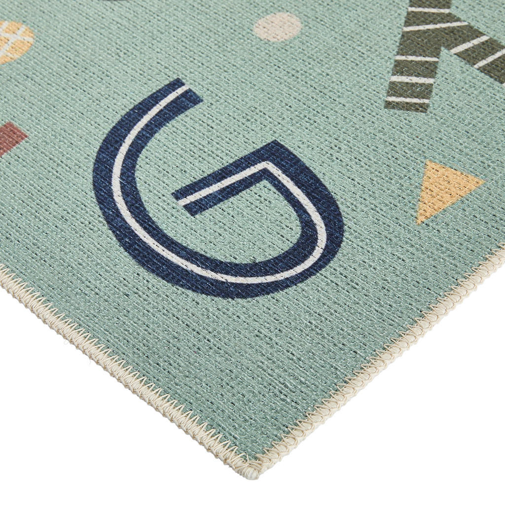 Thumbnail - Ben'n'jen Kinderteppich Abc, Mehrfarbig, Textil, Schriftzug, rechteckig, 120x170 cm, ISO 9001, Textiles Vertrauen - Oeko...