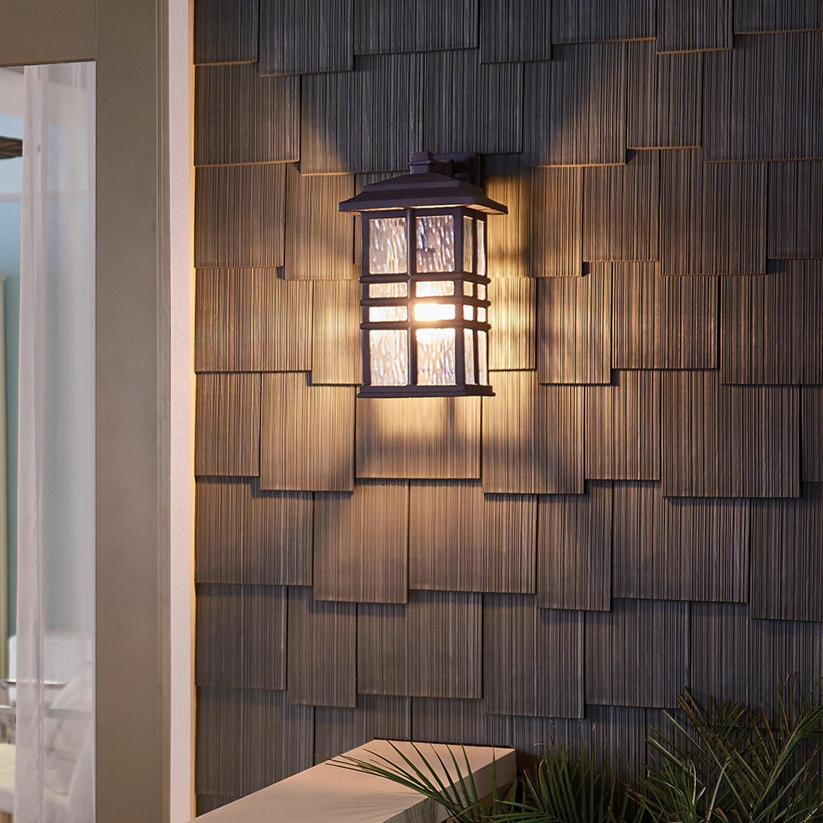AUSSENWANDLEUCHTE - Bronzefarben, Konventionell, Glas (20,3/22,8/35,9cm) - Elstead Lighting