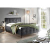 POLSTERBETT 140/200 cm, inkl.  in Anthrazit  - Anthrazit/Schwarz, Basics, Holz/Textil (140/200cm) - MID.YOU