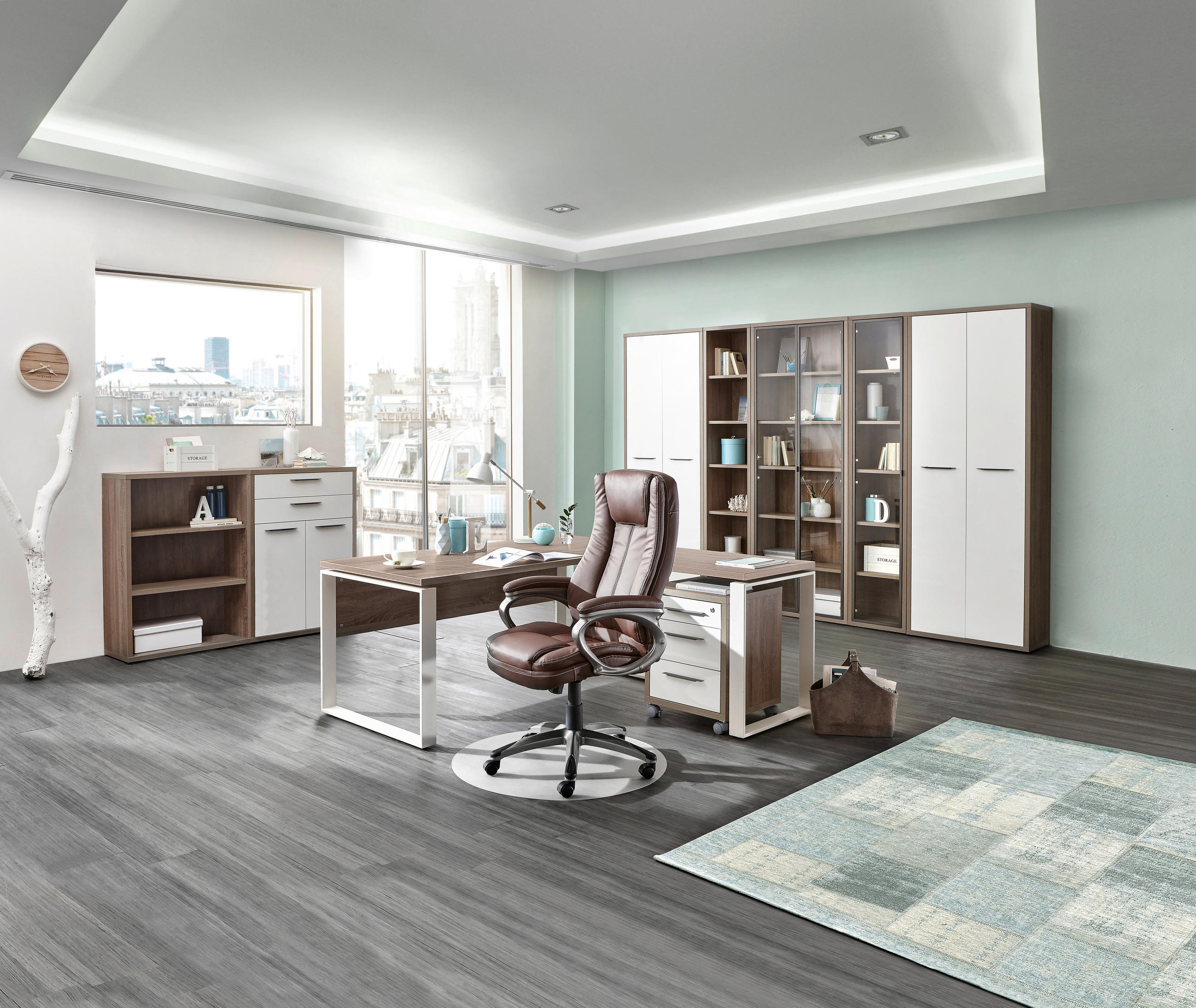 BLAT PENTRU BIROU in material pe bază de lemn  - stejar Sonoma, Design, material pe bază de lemn (170/80/30cm) - Carryhome