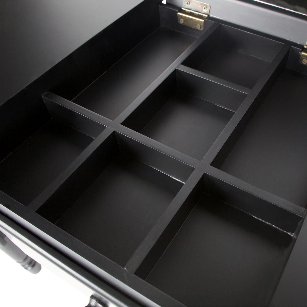 SCHMINKTISCH 75/38/78 cm, Schwarz  - Schwarz, Design, Holz (75/38/78cm) - Livetastic