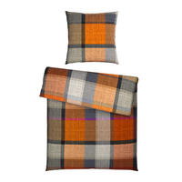 BETTWÄSCHE Flanell 155/220 cm  - Orange, Textil (155/220cm) - Novel