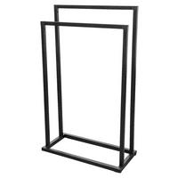 HANDTUCHSTÄNDER 45/74/21,5 cm  - Schwarz, Basics, Metall (45/74/21,5cm) - Sadena