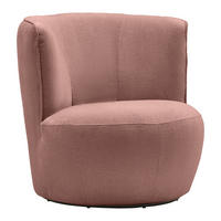 FÅTÖLJ i textil rosa  - svart/rosa, Modern, metall/textil (77/81/85cm) - MID.YOU