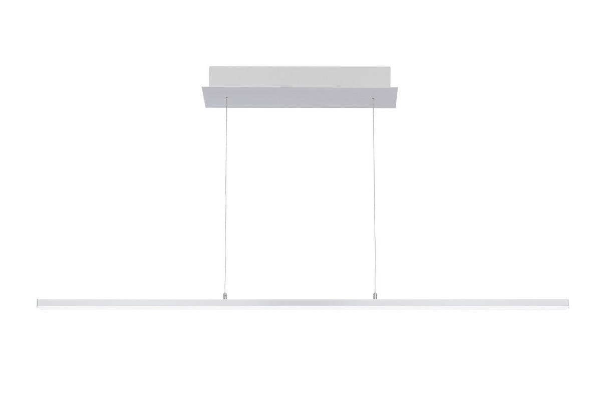 ZÁVESNÉ LED SVIETIDLO, 115/13/200 cm  - hliníková, Basics, kov/plast (115/13/200cm) - Novel