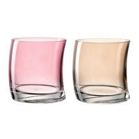 TRINKGLAS 355 ml 2-teilig  - Champagner/Rot, Basics, Glas (8/9/8cm) - Leonardo
