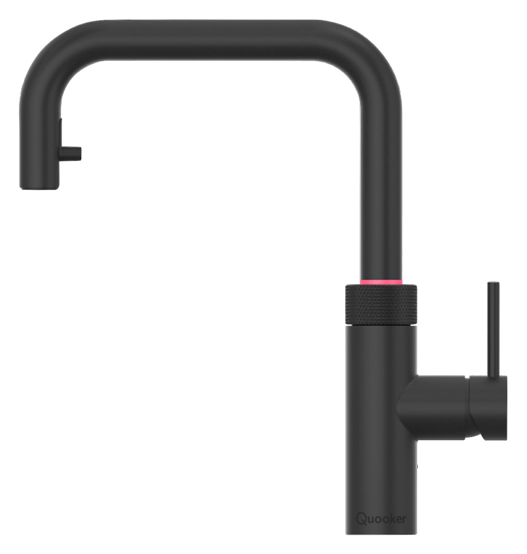 KÜCHENARMATUR Flex Square  - Schwarz, Basics, Metall (4/33/25,6cm) - Quooker
