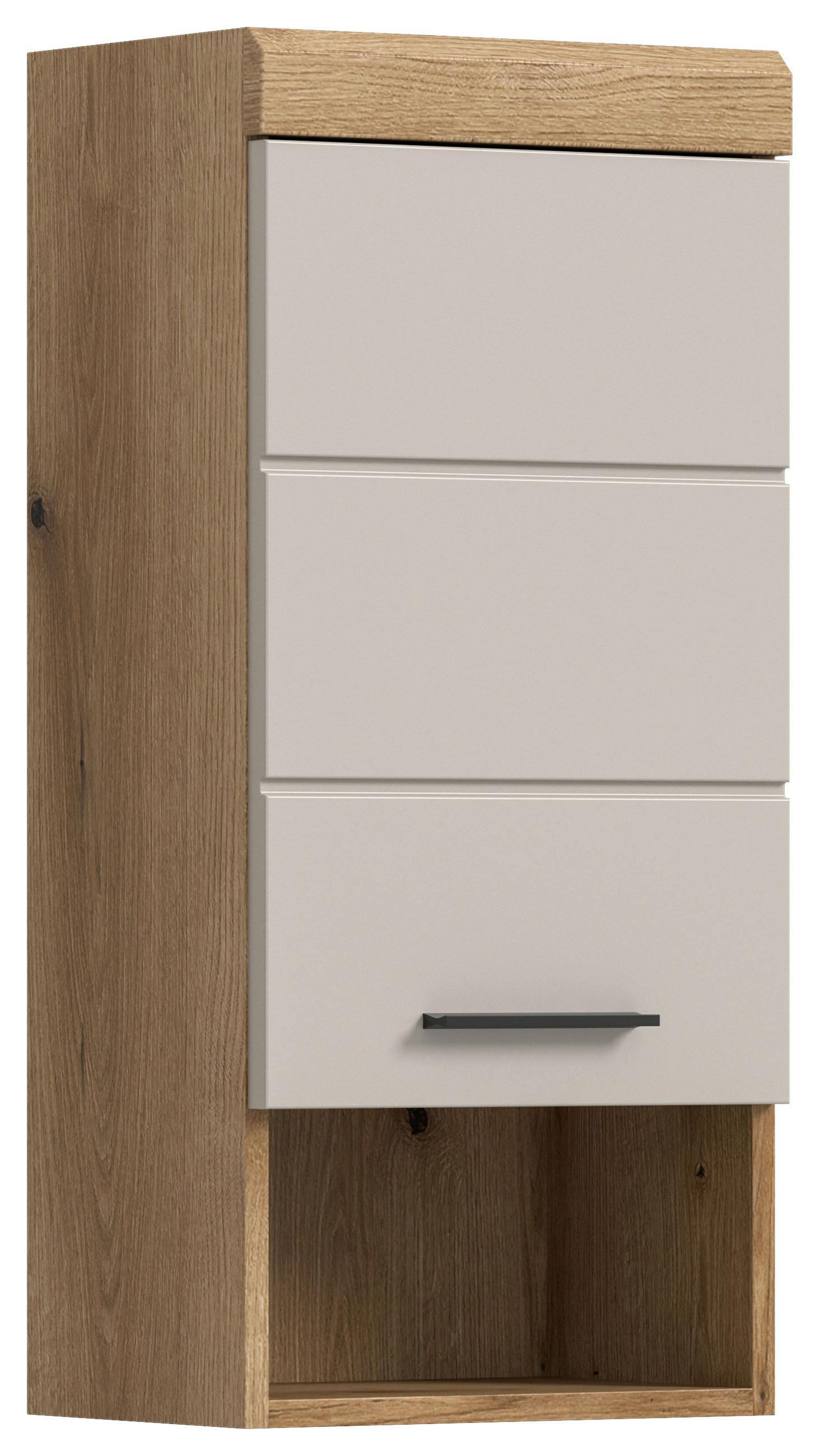 HÄNGESCHRANK 37/79/24 cm  - Kaschmir/Schwarz, MODERN, Holzwerkstoff/Kunststoff (37/79/24cm) - MID.YOU