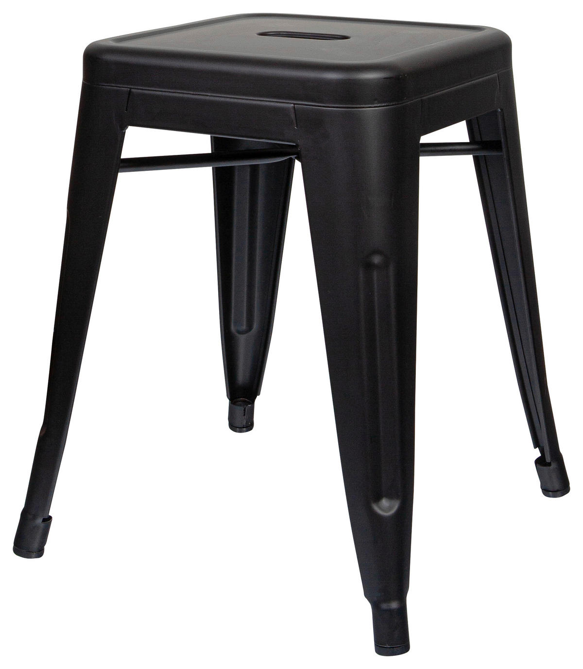 HOCKER Schwarz  - Schwarz, Basics, Metall (39/46/39cm) - MID.YOU