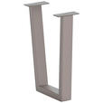 BANKGESTELL 6/45/32 cm  - Edelstahlfarben, Design, Metall (6/45/32cm) - Waldwelt