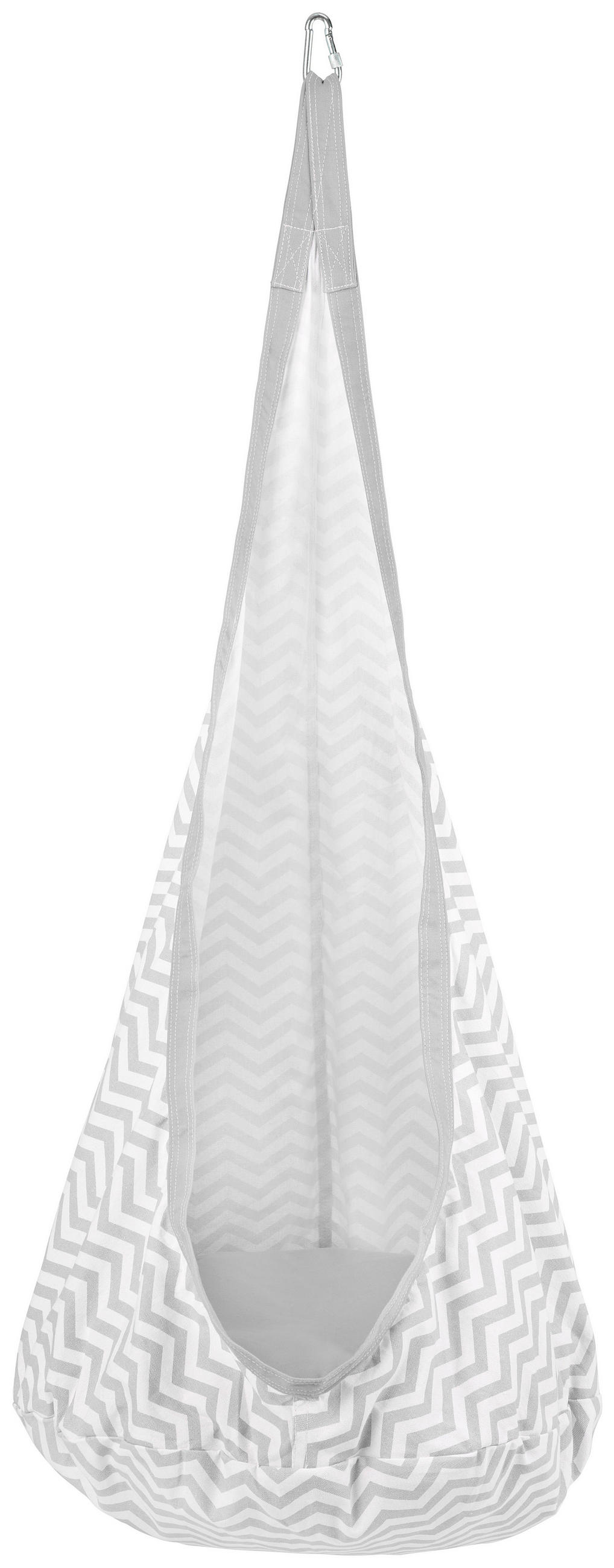 ZÁVESNÉ HOJDACIE KRESLO sivá - sivá, Trend, kov/textil (70/150cm) - My Baby Lou