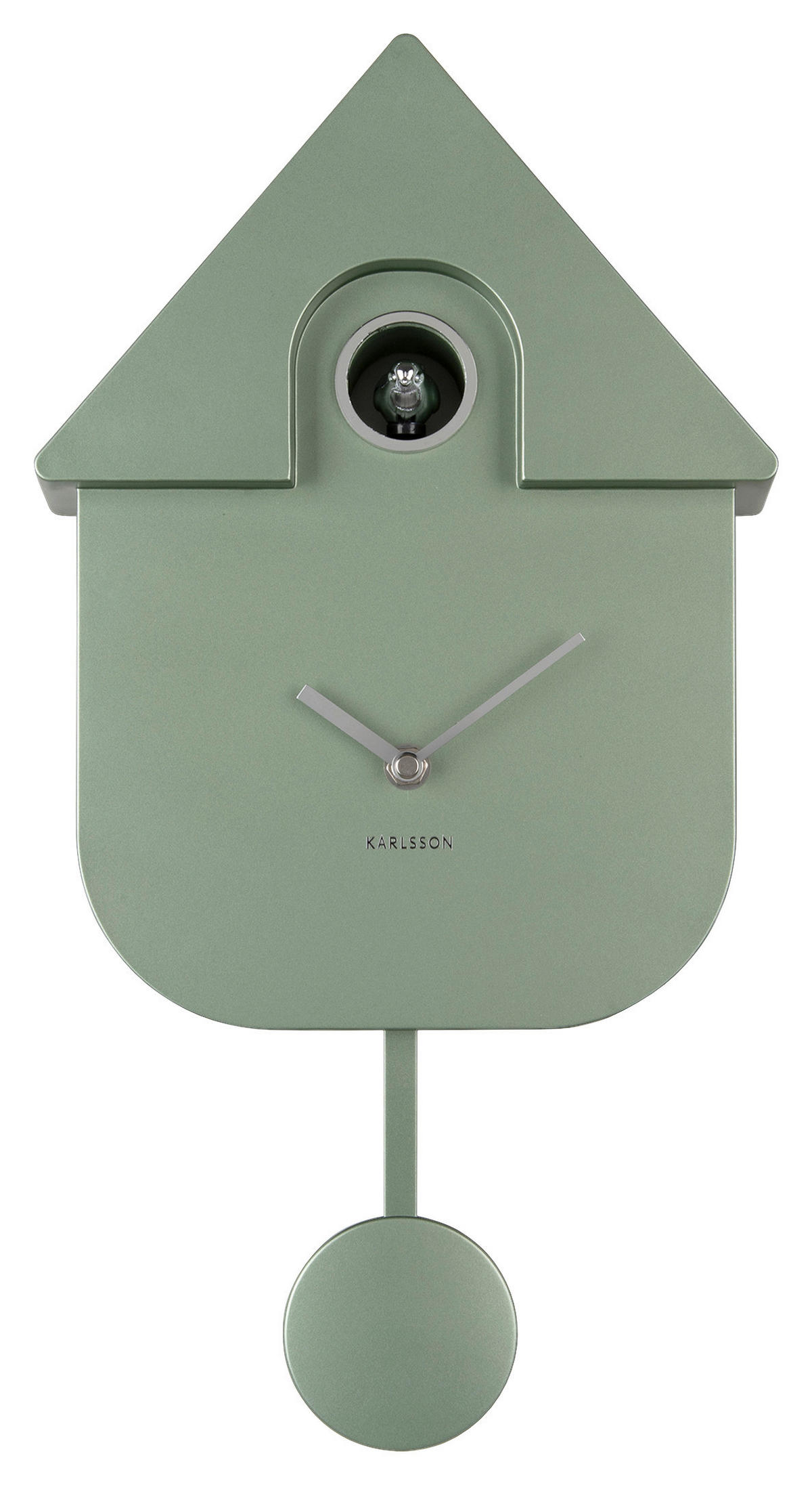 WANDUHR  Dunkelgrün  - Dunkelgrün, Basics, Kunststoff (21,5/41/8,5cm) - Karlsson