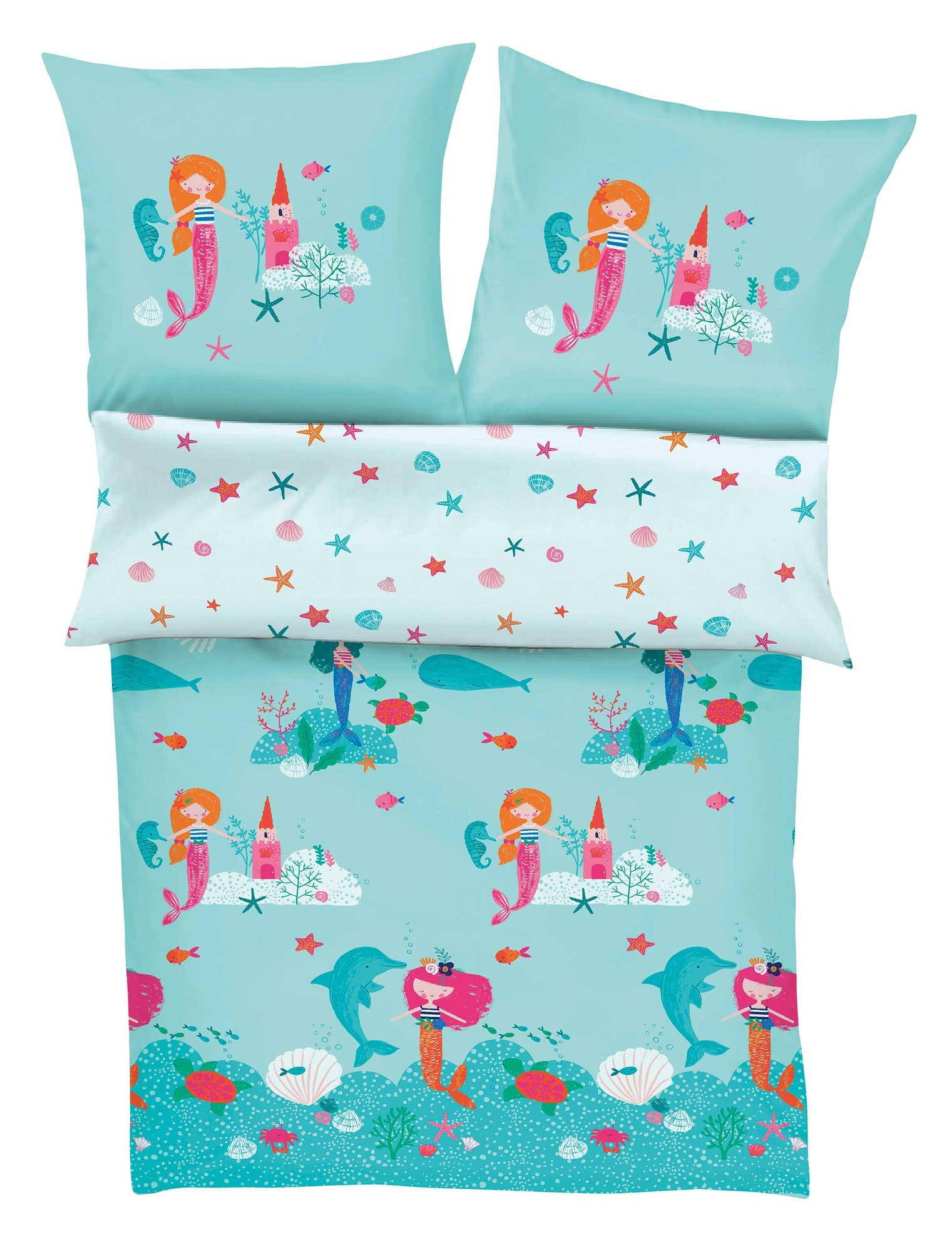 OTROŠKA POSTELJNINA 140/200 cm saten večbarvno  - večbarvno, Konvencionalno, tekstil (140/200cm) - S. Oliver