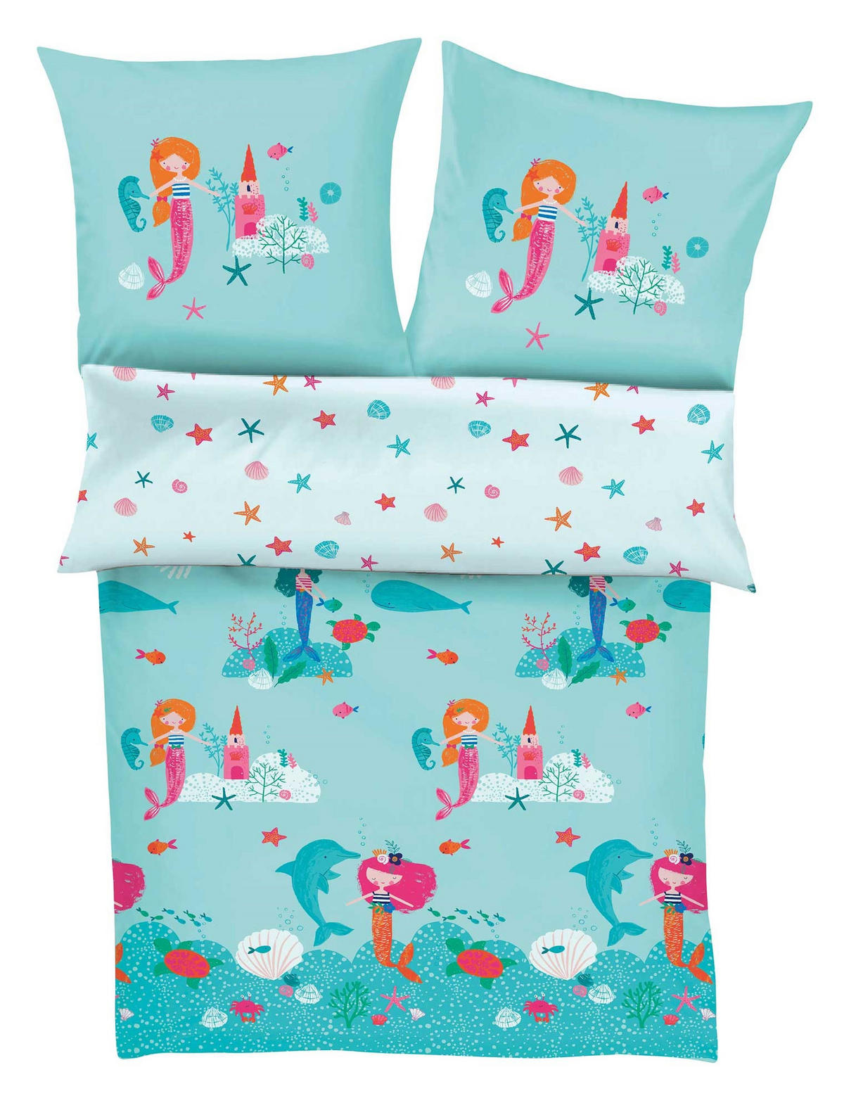 OTROŠKA POSTELJNINA 140/200 cm saten večbarvno  - večbarvno, Konvencionalno, tekstil (140/200cm) - S. Oliver