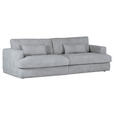 BIGSOFA in Cord Grau  - Schwarz/Grau, ROMANTIK / LANDHAUS, Kunststoff/Textil (270/67/120cm) - Landscape