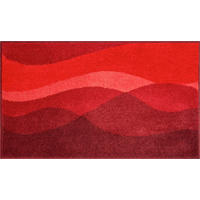 BADTEPPICH Hills Rot 60/100 cm  - Rot, Basics, Kunststoff/Textil (60/100cm) - Grund