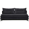 SCHLAFSOFA in Webstoff Dunkelgrau  - Dunkelgrau/Schwarz, MODERN, Textil/Metall (208/73/92/102cm) - Novel