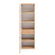 MIDISCHRANK 40/130/35 cm - Eiche Wotan/Silberfarben, Natur, Holzwerkstoff/Kunststoff (40/130/35cm) - Xora