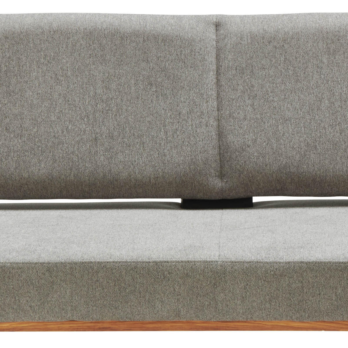 ECKBANK 225/175 cm Webstoff Grau Eiche vollmassiv   - Schwarz/Grau, MODERN, Holz/Textil (225/175cm) - Livetastic