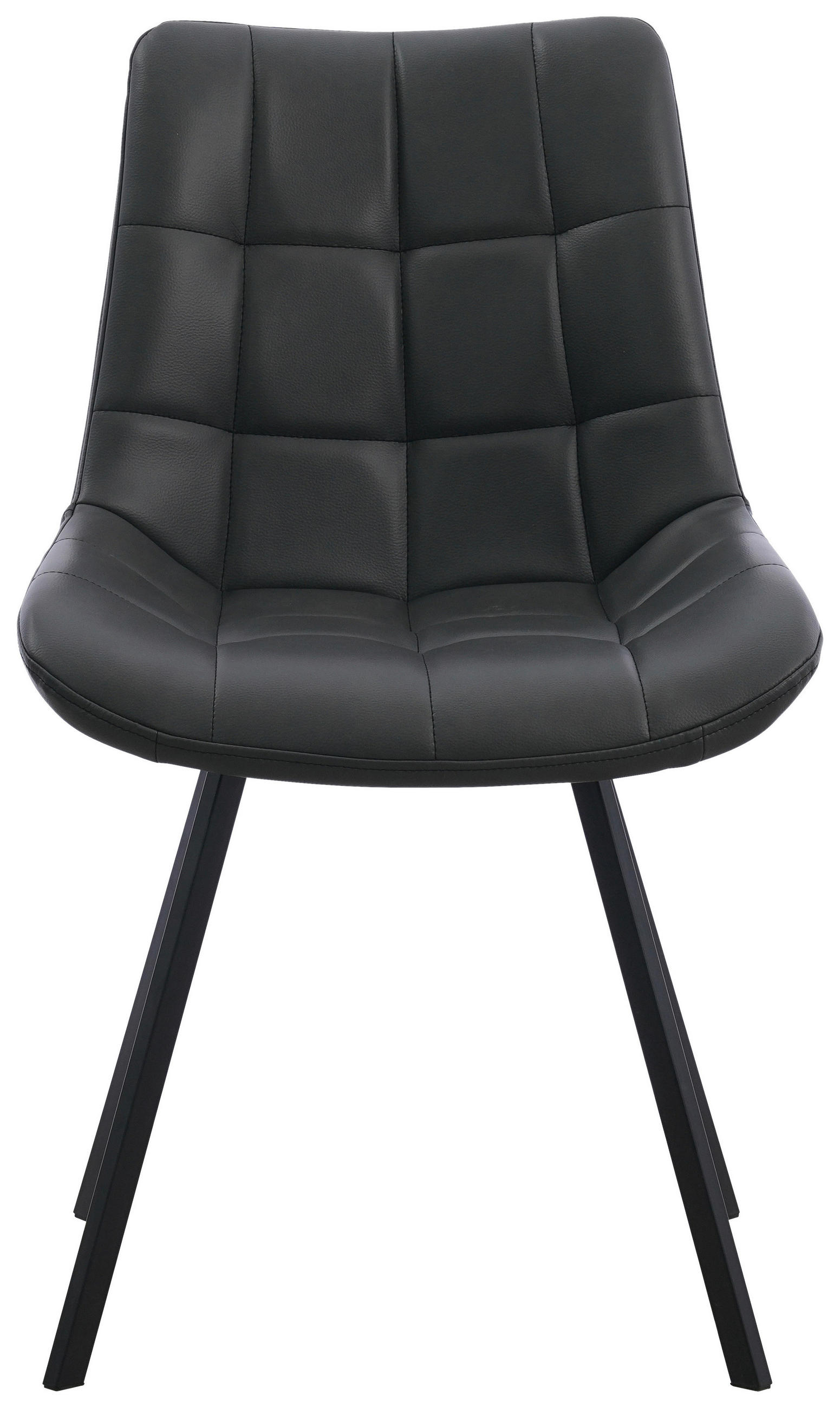 STUHL   Mikrofaser  Grau, Schwarz  - Schwarz/Grau, MODERN, Textil/Metall (54/86/62cm) - MID.YOU