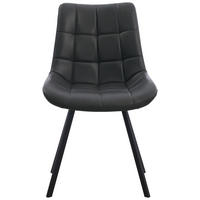 STUHL   Mikrofaser  Grau, Schwarz  - Schwarz/Grau, MODERN, Textil/Metall (54/86/62cm) - MID.YOU