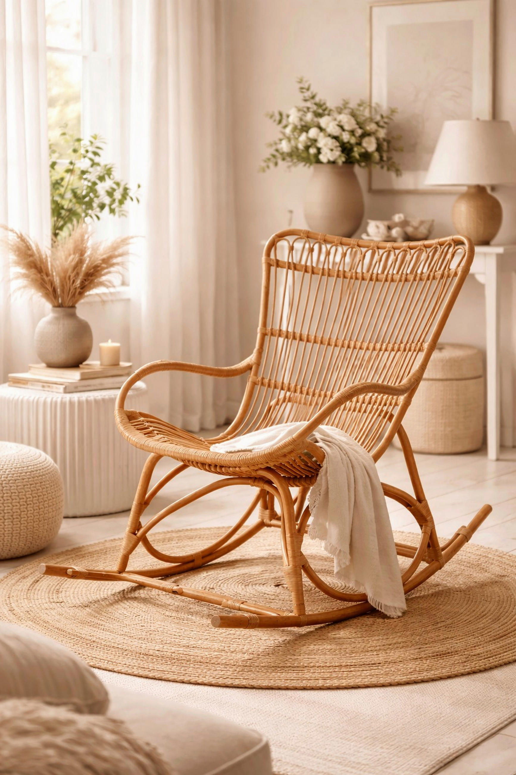 SCHAUKELSTUHL in Honig  - Honig, Natur, Holz (65/96/122cm) - MID.YOU