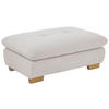 HOCKER Cord Hellgrau  - Eichefarben/Hellgrau, Design, Holz/Textil (106/43/74cm) - SetOne by Musterring