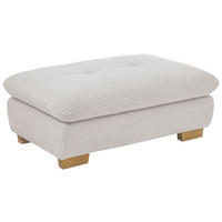 HOCKER Cord Hellgrau  - Eichefarben/Hellgrau, Design, Holz/Textil (106/43/74cm) - SetOne by Musterring