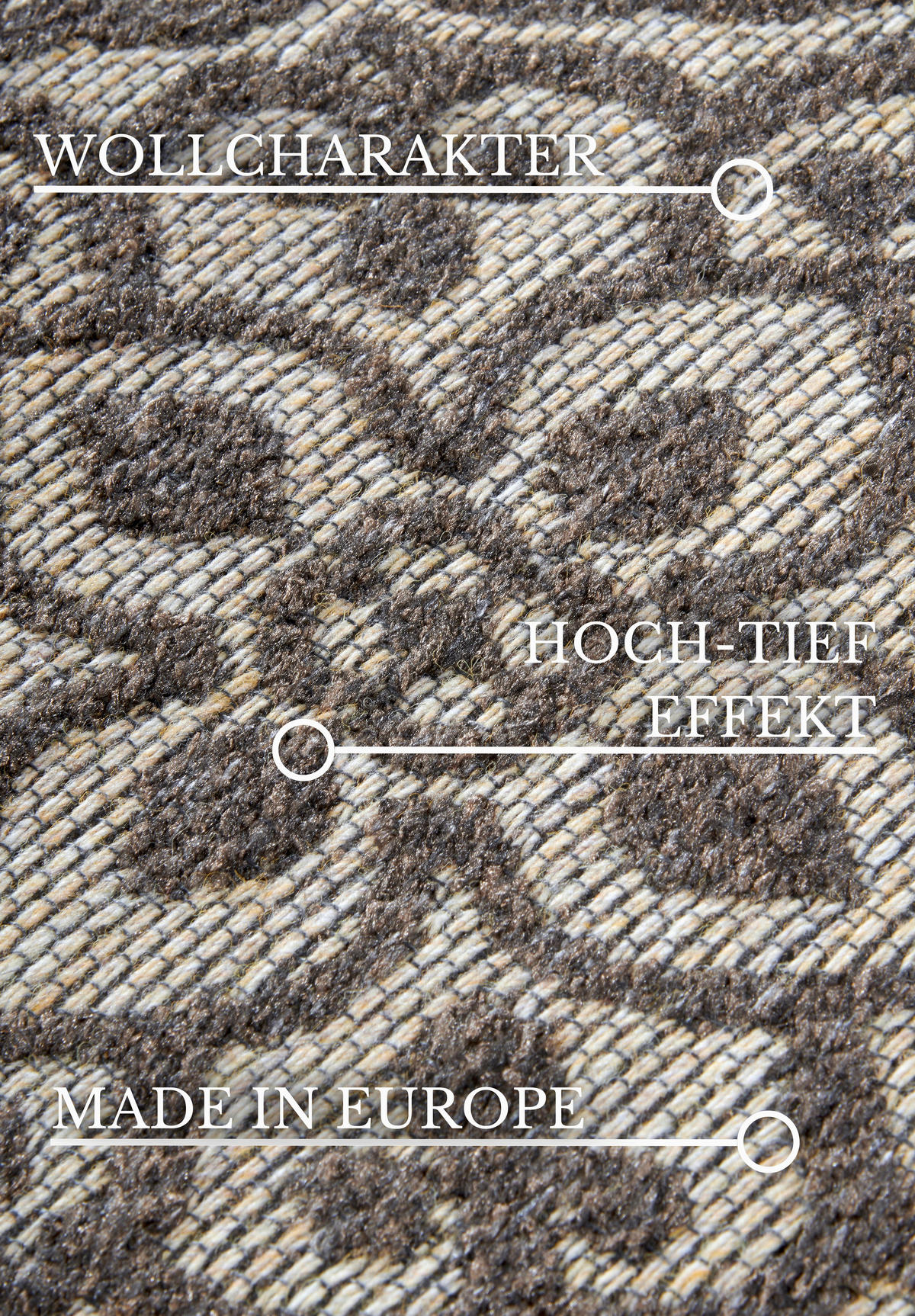 OUTDOORTEPPICH 200/290 cm Kollektion 1883 Beige, Cappuccino  - Beige/Cappuccino, Design, Kunststoff/Textil (200/290cm) - Villeroy & Boch