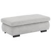 HOCKER in Textil Creme  - Creme/Schwarz, Design, Textil/Metall (138/44/67cm) - Beldomo Style