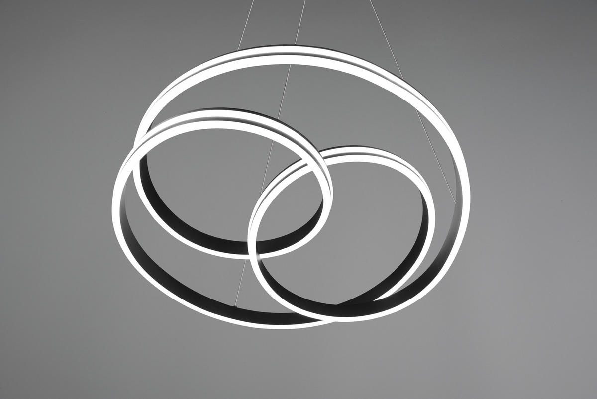 LED-HÄNGELEUCHTE 60/150 cm    - Schwarz, Basics, Metall (60/150cm) - Trio Leuchten