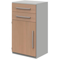 AKTENSCHRANK 60/111,7/43 cm  - Eichefarben/Hellgrau, Design, Holzwerkstoff (60/111,7/43cm)