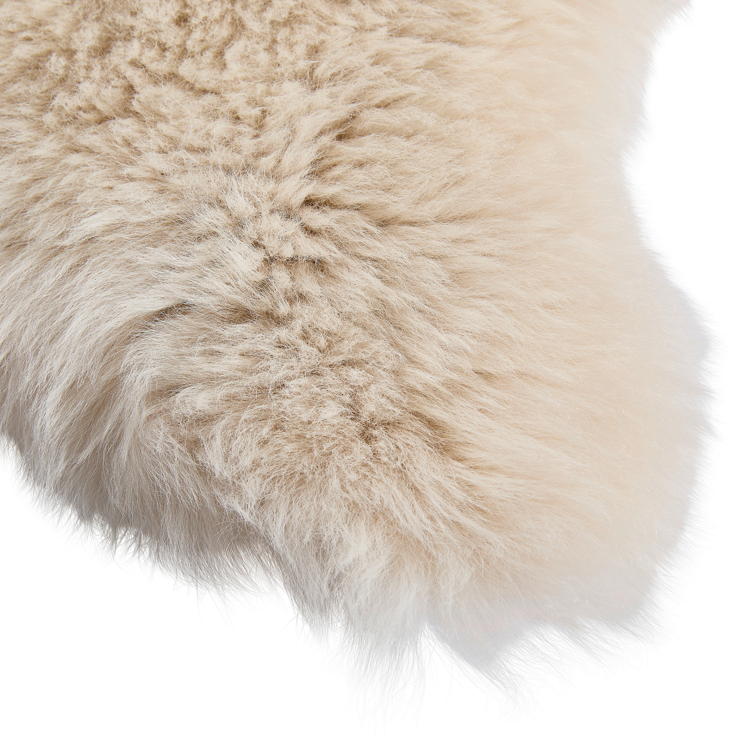 Thumbnail - Linea Natura Schaffell, Creme, Fell, Echtleder, Lammfell, Schaf, Tierform, 60x90-95 cm, Oeko-Tex® Standard 100, in versc...
