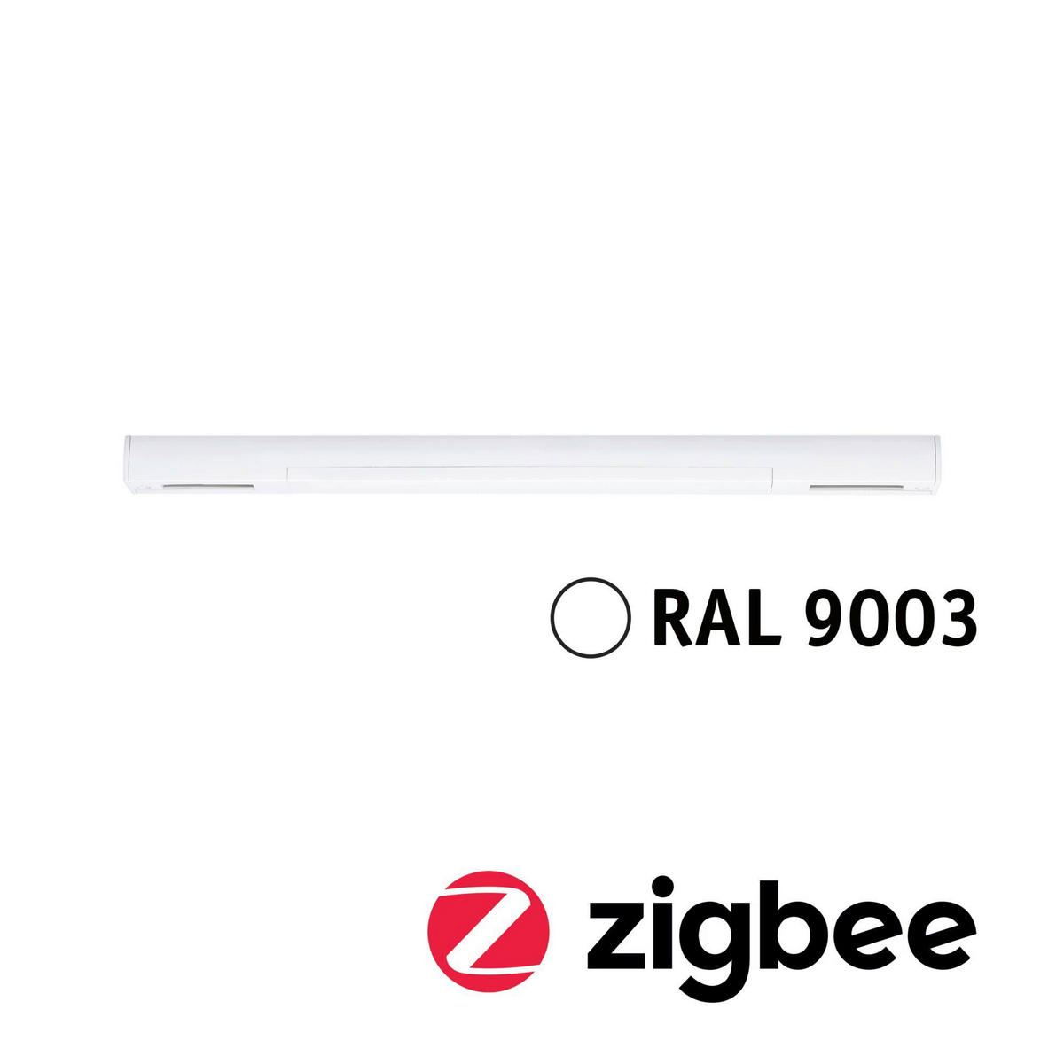 SCHIENENSYSTEM-EINSPEISER URail ZB Mitteleinspeisung 30,4/1,8/2,1 cm   - Weiß, Basics, Kunststoff (30,4/1,8/2,1cm) - Paulmann