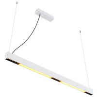 VISEČA LED-SVETILKA  Hodari //3000-6000 K// - bela, Design, kovina/umetna masa (119/7/120cm) - Globo