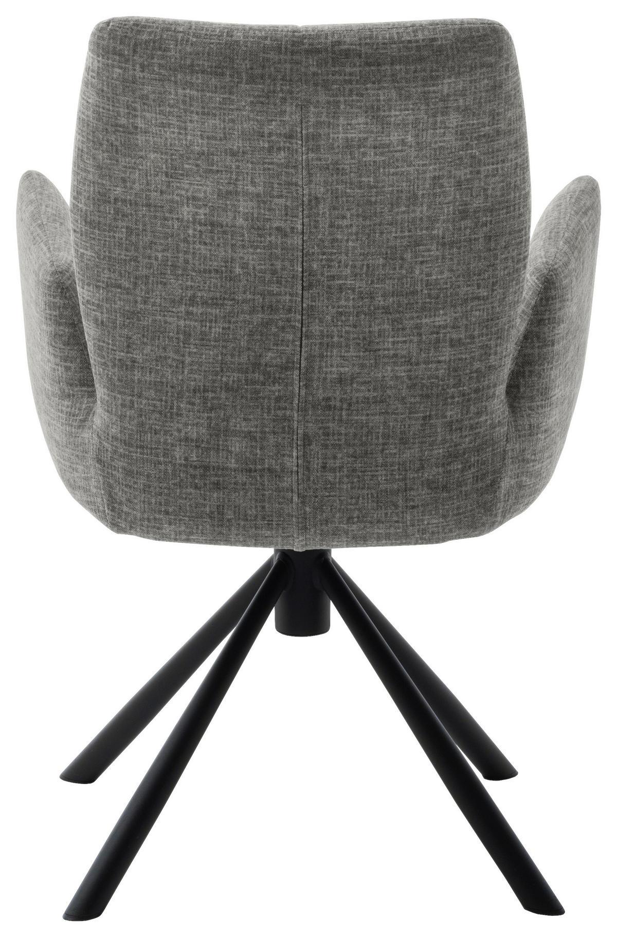 ARMLEHNSTUHL  in Flachgewebe  - Schwarz/Grau, Design, Textil/Metall (60/87/61cm) - Novel