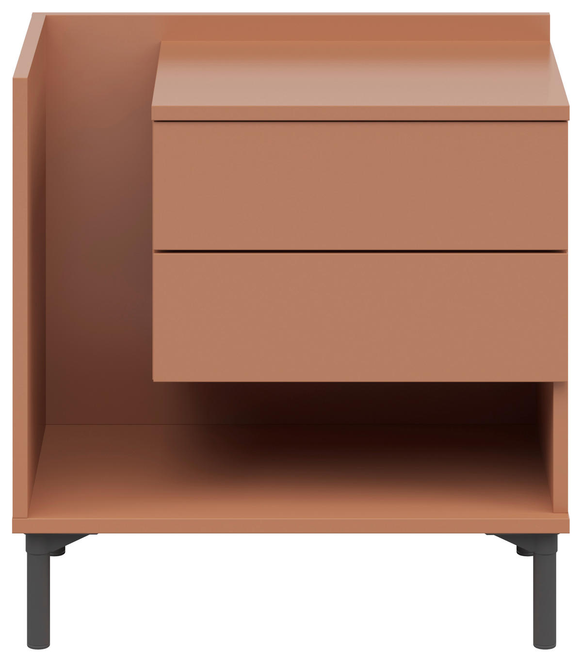 NACHTKÄSTCHEN 60/62/38 cm  in Sahara  - Graphitfarben/Sahara, Design, Holzwerkstoff/Kunststoff (60/62/38cm) - Lomoco