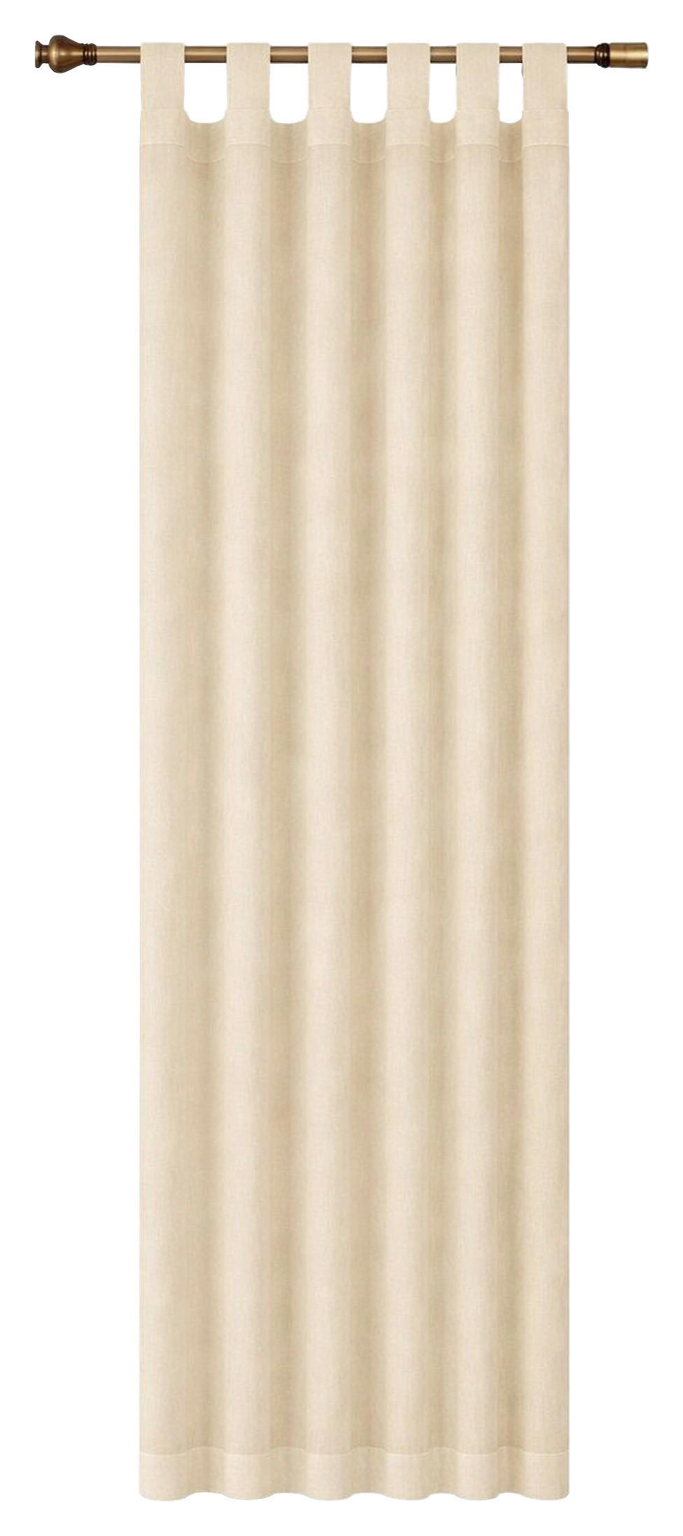 FERTIGVORHANG halbtransparent  - Naturfarben, Basics, Textil (140/245cm)
