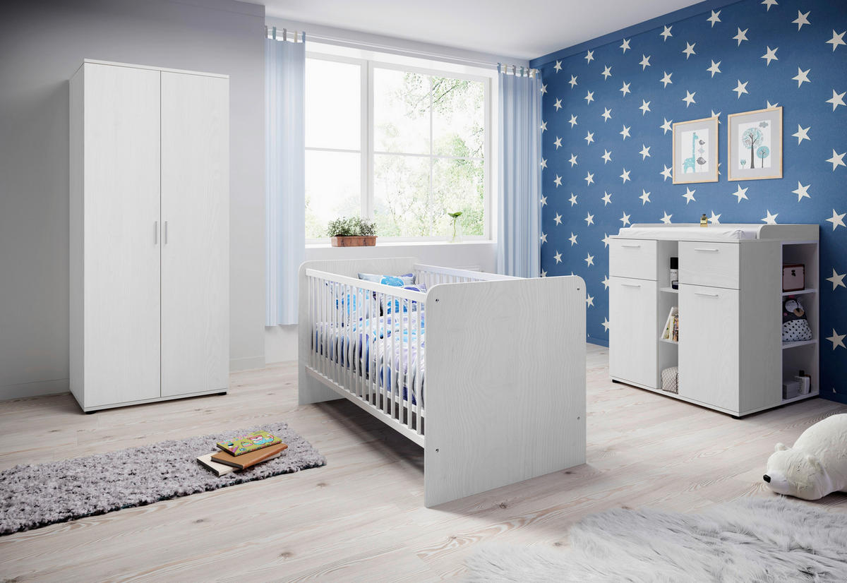UNTERSTELLREGAL 2ER SET 37/89/32 cm  - Schwarz/Weiß, Basics, Holzwerkstoff/Kunststoff (37/89/32cm) - My Baby Lou
