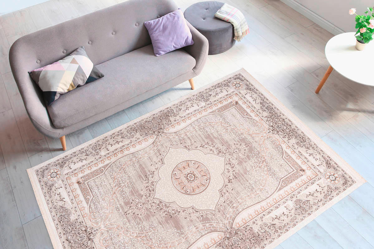 VINTAGE-TEPPICH 200/300 cm Akropolis Grau, Silberfarben  - Silberfarben/Grau, Design, Textil (200/300cm) - Kayoom